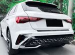 SPLITTERS LATERAUX "KNIFE" DE PARE CHOC ARRIERE AUDI A3 8Y STANDARD,S LINE/S3 OU RS3 PHASE 2 (2024+)
