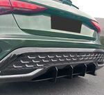 DIFFUSEUR ARRIERE (RAJOUT CENTRAL) AUDI A3 8Y S LINE SPORTBACK PHASE 2 (2024+)