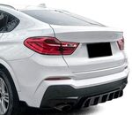 DIFFUSEUR ARRIERE ET SPLITTERS LATERAUX "LOOK MP PIANO BLACK FINISH" POUR BMW X4 F26 PACK M (2014/2018)