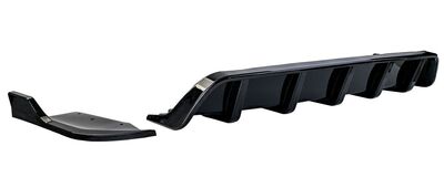 DIFFUSEUR ARRIERE ET SPLITTERS LATERAUX "LOOK MP PIANO BLACK FINISH" POUR BMW X4 F26 PACK M (2014/2018)