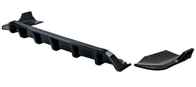 DIFFUSEUR ARRIERE ET SPLITTERS LATERAUX "LOOK MP PIANO BLACK FINISH" POUR BMW X4 F26 PACK M (2014/2018)