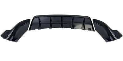 DIFFUSEUR ARRIERE ET SPLITTERS LATERAUX "LOOK MP PIANO BLACK FINISH" POUR BMW X4 F26 PACK M (2014/2018)