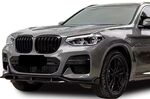 LAME DE PARE CHOC AVANT PIANO BLACK BMW X3 G01 OU X4 G02 PACK M PHASE 1 KT LINE VERSION 2 (2018/07-2021)