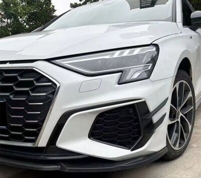 SPLITTERS "KNIFE" DE PARE CHOC AVANT AUDI A3 8Y S LINE OU S3 SPORTBACK OU LIMOUSINE SEDAN PHASE 1 (2020/2024)
