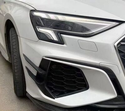SPLITTERS "KNIFE" DE PARE CHOC AVANT AUDI A3 8Y S LINE OU S3 SPORTBACK OU LIMOUSINE SEDAN PHASE 1 (2020/2024)