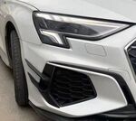 SPLITTERS "KNIFE" DE PARE CHOC AVANT AUDI A3 8Y S LINE OU S3 SPORTBACK OU LIMOUSINE SEDAN PHASE 1 (2020/2024)