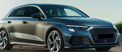 SPLITTERS "KNIFE" DE PARE CHOC AVANT AUDI A3 8Y S LINE OU S3 SPORTBACK OU LIMOUSINE SEDAN PHASE 1 (2020/2024)