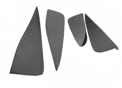 MINI SPLITTERS LATERAUX DE PARE CHOC AVANT EN CARBONE AUDI S3 8V LIMOUSINE SEDAN PHASE 1 (2014/2017)