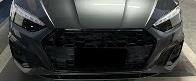 CONTOUR DE CALANDRE GLOSS BLACK OU CARBONE LOOK AUDI A5 B9 (Standard,S LINE ou S5) PHASE 2 (2020/2024)
