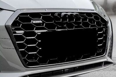CONTOUR DE CALANDRE GLOSS BLACK OU CARBONE LOOK AUDI A5 B9 (Standard,S LINE ou S5) PHASE 2 (2020/2024)