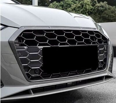 CONTOUR DE CALANDRE GLOSS BLACK OU CARBONE LOOK AUDI A5 B9 (Standard,S LINE ou S5) PHASE 2 (2020/2024)