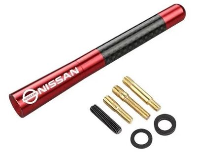 ANTENNE DE TOIT ALU/CARBONE LOOK AVEC LOGO NISSAN