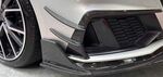 SPLITTERS DE PARE CHOC AVANT CARBONE AUDI A7 II 4K/C8 SLINE OU S7 II 4K/C8 PHASE 1 (2018/2024)