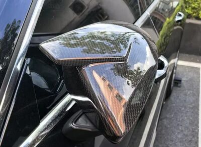 COQUES DE RETROS CARBONE "HORN SHAPE" AUDI A6 4K C8 (2019+) AUDI A7 4K8 (2019+) AUDI A8 D5 (2018+) AUDI E-TRON GT (2021+)