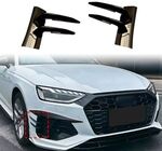 SPLITTERS LATERAUX "KNIFE" DE PARE CHOC AVANT AUDI A4 B9 S LINE OU S4 PHASE 2 (05-2019/2024)