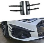 SPLITTERS LATERAUX "KNIFE" DE PARE CHOC AVANT AUDI A4 B9 S LINE OU S4 PHASE 2 (05-2019/2024)