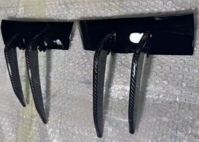 SPLITTERS LATERAUX "KNIFE" DE PARE CHOC AVANT AUDI A4 B9 S LINE OU S4 PHASE 2 (05-2019/2024)