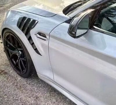 JEU D'AILES AVANT BMW M3 E92 FIBRE/PRISE D'AIR CARBONE (2016/2020)