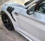 JEU D'AILES AVANT BMW M3 E92 FIBRE/PRISE D'AIR CARBONE (2016/2020)