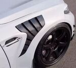 JEU D'AILES AVANT BMW M3 E92 FIBRE/PRISE D'AIR CARBONE (2016/2020)
