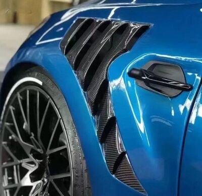 JEU D'AILES AVANT BMW M3 E92 FIBRE/PRISE D'AIR CARBONE (2016/2020)