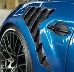 JEU D'AILES AVANT BMW M3 E92 FIBRE/PRISE D'AIR CARBONE (2016/2020)