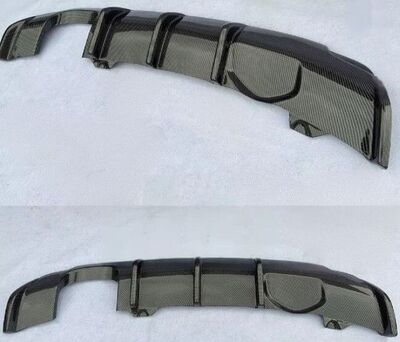 DIFFUSEUR DE PARE CHOC ARRIERE EN CARBONETYPE DTM POUR AUDI A1 8X 1.4 TFSI OU 2.0L TDI ( Sauf Sline).DUAL.(2010/01-2015)