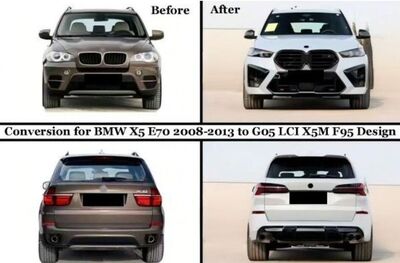 KIT CARROSSERIE COMPLET DE CONVERSION BMW X5 E70 EN LOOK X5M F95 (2007/2013)