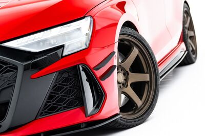 SPLITTERS "CANARDS" DE PARE CHOC AVANT AUDI RS3 8Y LIMOUSINE SEDAN PHASE 2 (2024+)