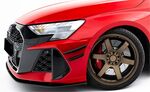 SPLITTERS "CANARDS" DE PARE CHOC AVANT AUDI RS3 8Y LIMOUSINE SEDAN PHASE 2 (2024+)