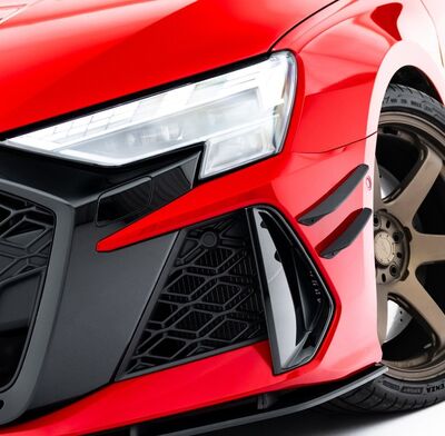 SPLITTERS "CANARDS" DE PARE CHOC AVANT AUDI RS3 8Y LIMOUSINE SEDAN PHASE 2 (2024+)