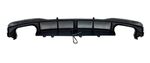 DIFFUSEUR DE PARE CHOC ARRIÈRE AVEC FEU STOP ET EMBOUTS D’ÉCHAPPEMENT DUPLEX POUR  AUDI A7 II S LINE PHASE 1 EUROLINE PIANO BLACK FINISH (2019+)