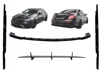 KIT CARROSSERIE MERCEDES CLASSE W213 BERLINE E63 AMG PHASE 1 PIANO BLACK FINISH(2016/2019)