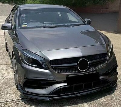 KIT CARROSSRIE MERCEDES CLASSE A W176 AMG LINE PHASE 2 PIANO BLACK FINISH  (09-2015/2018)