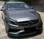 KIT CARROSSRIE MERCEDES CLASSE A W176 AMG LINE PHASE 2 PIANO BLACK FINISH  (09-2015/2018)