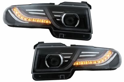 PHARES A LEDS "TUBE LIGHT" Toyota FJ Cruiser (XJ10) AVEC FONCTION DTS CLIGNOTANTS DEFILANTS(2007/2015)