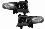 PHARES A LEDS "TUBE LIGHT" Toyota FJ Cruiser (XJ10) AVEC FONCTION DTS CLIGNOTANTS DEFILANTS(2007/2015)