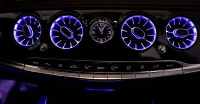 ECLAIRAGE D'AMBIANCE INTERIEURE A LEDS PAR LES GRILLES D'AERATION Mercedes Classe C W205 C205 S205 PHASE 2 (2018-2021)