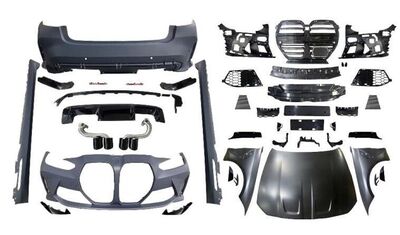 KIT CARROSSERIE BMW SERIE 3 G20/G21 PHASE 2 LCI LOOK M3 G80 / M4 G82 (06-2022+)