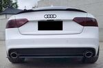 SPLITTER CENTRAL DE PARE CHOC ARRIERE AUDI A5 S LINE PHASE 2 V1 "PLAT" (2011/2016)