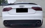 SPLITTER CENTRAL DE PARE CHOC ARRIERE AUDI A5 S LINE PHASE 2 V2 "DTM LOOK" (2011/2016)
