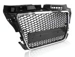 CALANDRE TYPE RS AVEC CONTOUR CHROME POUR AUDI A3 TYPE 8P PHASE 2 FACELIFT V3 (06-2008/2012)