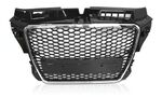 CALANDRE TYPE RS AVEC CONTOUR CHROME POUR AUDI A3 TYPE 8P PHASE 2 FACELIFT V3 (06-2008/2012)