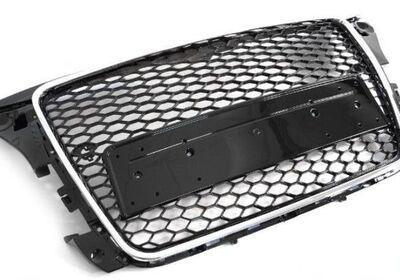 CALANDRE TYPE RS AVEC CONTOUR CHROME POUR AUDI A3 TYPE 8P PHASE 2 FACELIFT V3 (06-2008/2012)