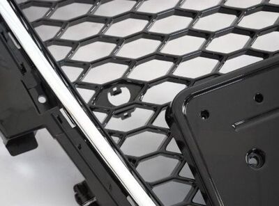CALANDRE TYPE RS AVEC CONTOUR CHROME POUR AUDI A3 TYPE 8P PHASE 2 FACELIFT V3 (06-2008/2012)