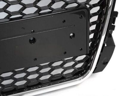 CALANDRE TYPE RS AVEC CONTOUR CHROME POUR AUDI A3 TYPE 8P PHASE 2 FACELIFT V3 (06-2008/2012)