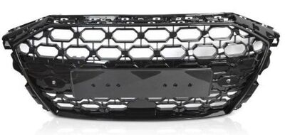 CALANDRE SANS SIGLE AUDI A3 8Y PHASE 1 LOOK RS3 PIANO BLACK V2 (2020/2024)