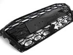 CALANDRE SANS SIGLE AUDI A3 8Y PHASE 1 LOOK RS3 PIANO BLACK V2 (2020/2024)