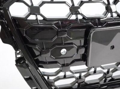 CALANDRE SANS SIGLE AUDI A3 8Y PHASE 1 LOOK RS3 PIANO BLACK V2 (2020/2024)
