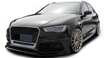 CALANDRE SANS SIGLE TYPE RS3 FRAME PIANO BLACK OU FRAME SILVER/CHROME AUDI A3 TYPE 8V PHASE 1 (2012/04-2016)